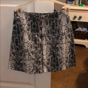 Snake skin skirt